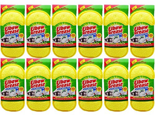 Elbow Grease No Scratch Dual Sided Abrasive Polyester Scrubbing Cleaning Pad (12 Pads)