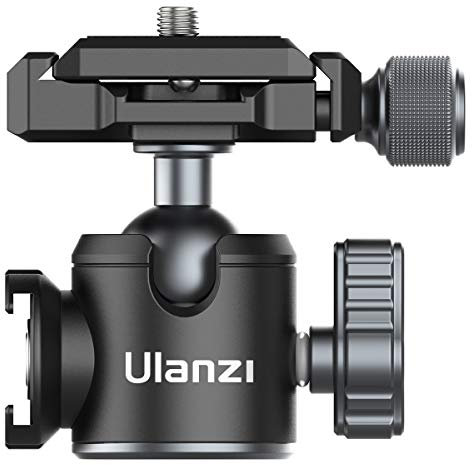 Tripod Ball Head PICTRON U-80L Metal Ball Head Camera Quick Release Arca Swiss 360° Rotating dslr Ball Head with Cold Shoe, 22lbs/10kg Load for DSLR Cameras, Tripod, Monopod, Slider (U-80L)