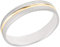 Ardeo Aurum Trauring Unisex Damenring Herrenring aus 375 Gold bicolor Gelbgold Weißgold massiv Ehering Größe 68