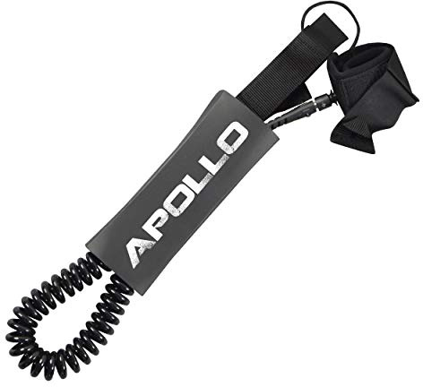 Apollo Leash Paddle – Laisse en Spirale pour Planches à Pagaie – Leash Planche de Surf et de Stand up Paddle – Accessoire Sup