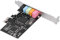 PCI-E 5.1Stereo Audio Card,Fullduplex 5.1channel PCIExpress Sound Card,for Win 7 Desktop Computer