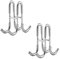 Morobor Lot de 2 crochets de porte en verre double face pour douche en forme de S, sans perforation pour porte de douche en verre sans cadre