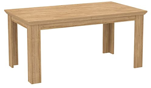 Newroom Esstisch Waterford Eiche Ausziehbar Modern - 160x75x90 cm (BxHxT) - Tisch Esszimmertisch Küchentisch - [Davis.Nine] Esszimmer Küche Wohnzimmer Wohnstube