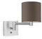 Home Sweet Home Moderne Wandleuchte Bling Swing | 16/16/23cm | taupe | Wandleuchte mit Lampenschirm aus Stoff | geeignet für E27 LED-Lampe | geeignet für Wohnzimmer, Schlafzimmer