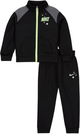 Nike - Anzug bestehend aus Sweatshirt und Hose - Sweatshirt mit vollem Reißverschluss - Sweatshirt mit Bündchen und geripptem Saum - Hose mit elastischem Bund - Hose mit Rippbündchen 24 Monate schwarz