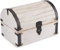 Ajuny dekorative Schmuckschatulle aus Holz abschließbar vielseitig verwendbar Schmuck Aufbewahrungs boxen Organizer Andenken, Schmuckstückhalter, Uhrenbox, ideal für Geschenke, Weiß – 9x6 Zoll