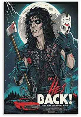 TSALF Kunstdruck Poster Kein Rahmen Alice Cooper Poster 30x50cm
