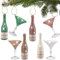 alles-meine.de GmbH Anhänger/Weihnachtsbaumkugel Verschiedene Modelle wählbar 2 Stück - Deko Figur Sekt & Cocktailglas 14 cm - Innen & Außen - bruchfest - Kunststoff - ..