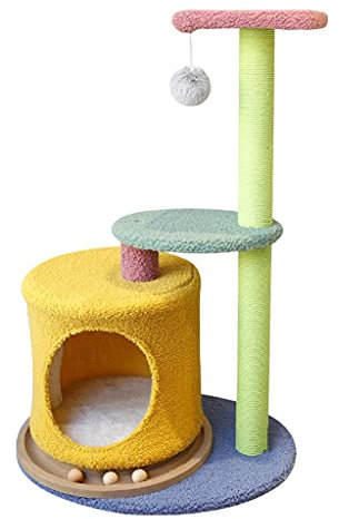 N/A Katzen Nest Plattenspieler Multifunktionale Unterhaltung Katzen Klettergerüst Vier Jahreszeiten Sisalholz Katzenspielzeug Double The Comfort