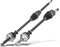 Frankberg 2x Antriebswelle Achswelle Schaltgetriebe Mit ABS Ring Vorderachse Kompatibel mit 206 CC 2D 2001-2004 206 Schrägheck 2A/C 2001-2008 Replace# 3272AE