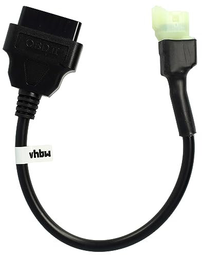 vhbw OBD2 Adapter 4Pin auf OBD2 16Pin kompatibel mit Honda CBR 500 R/RA (2013-2020), CBR 600 F (2011-2015) Motorrad - 28 cm