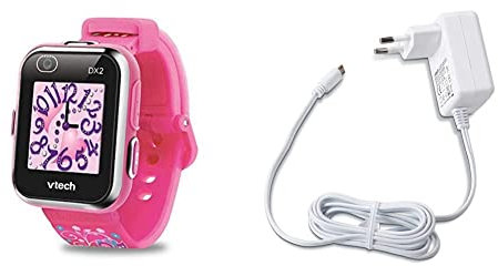 VTech Kidizoom Smartwatch DX2 Rose + Chargeur USB