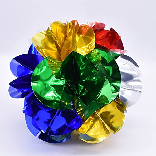 Rebetomo Leere handaussehende Blumen-Kugel, Frühlingsblumen, magische Tricks, Bühnen-Illusionen, Gimmicks-Requisiten, Zubehör, großer Blumenstrauß (18 cm)