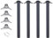 durante Tischbeine höhenverstellbar Schwarz matt 4er Set TFD23 Höhe 710 mm Metall Durchmesser 60 mm inkl. Montagematerial Möbelfüße Tischfüße f. Esstische Schreibtische UVM.
