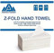 Perfectonish Z Fold Soft Hand Paper Towel 2-Ply in Packs of 200, 1000, 2000 & 3000 Sheets Dispenser Friendly White Disposable Hand Towels (200)