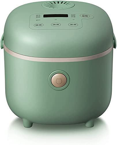 3L Retro Green Rice Cooker Non-Stick Inner Pot Automatic Cooking Machine with Keep Warm Funtion Easy Cleaning For 1-3 People