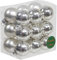 Kleine Baumkugeln aus Glas Ø 2 cm/2,5 cm/3 cm - Christbaumkugeln Baumschmuck Christbaumschmuck Weihnachtsbaumschmuck Weihnachtsbaumkugeln (3 cm, 16 Stück Silber (Glänzend+Matt))