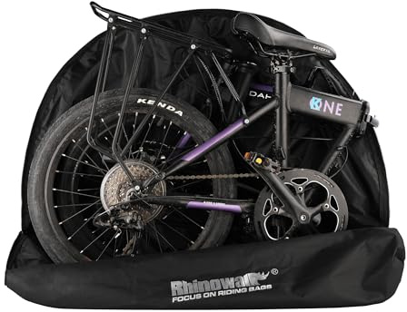 SUNELFFY Faltbare Fahrradtasche für 35,6–50,8 cm (14 - 20 Zoll) Fahrrad-Tragetasche, Fahrradtasche für Brompton, Reisekoffer, Fahrrad-Transporttasche für Auto, Zug, Luft, Reisen, tragbar