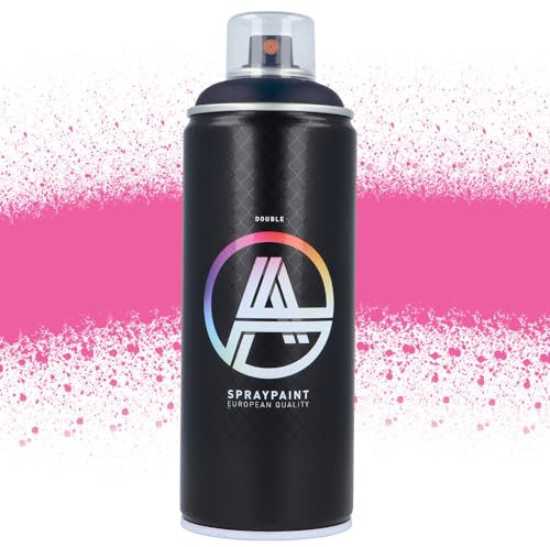 Double A Spraypaint Sprühdose 400ml Sprühfarbe Acryllack Sprühlack matt hochdeckend DIY Kunststoff Metall Möbel Deko (DA-306 All City Legends Pink)