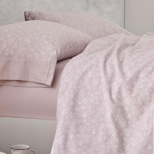 Burrito Blanco | Sábanas de Franela de algodón | Cama de 135cm. (+Medidas Disponibles) | Diseño 572 | Color Nude (135x190/200cm.)