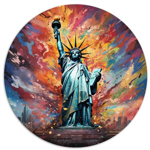 Puzzle für Freiheitsstatue Puzzle 1000 Teile Puzzle für Erwachsene 26,5x26,5 Zoll Lernpuzzle Familienspiel für und Geschenk für und
