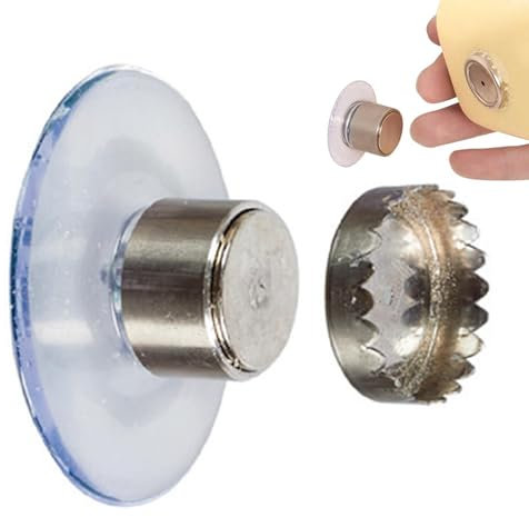 Porte-Savon À Ventouse De, Support Mural À Ventouse Magnétique avec Ventouse, Crochets À Ventouse Polyvalents pour Salle De Bain, Cuisine,