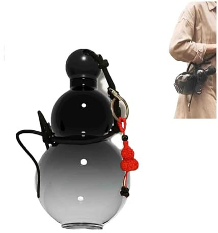 Bouteille D'eau En Forme De Gourde, Bouteille D'eau De Style Gourde, Bouteille D'eau De Voyage Pour Salle De Sport, Bouteille D'eau De Sport En Forme De Gourde, D'inspiration Rétro Chinoise(D)