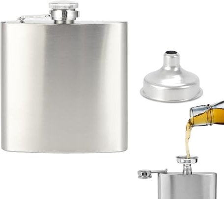 XPEX 1 Pezzo Fiaschetta Tascabile, Fiaschetta Portatile,fiaschetta whisky,fiaschetta personalizzata,Tascabile Fiaschetta Portatile per uomini e donne (10oz/290ML)