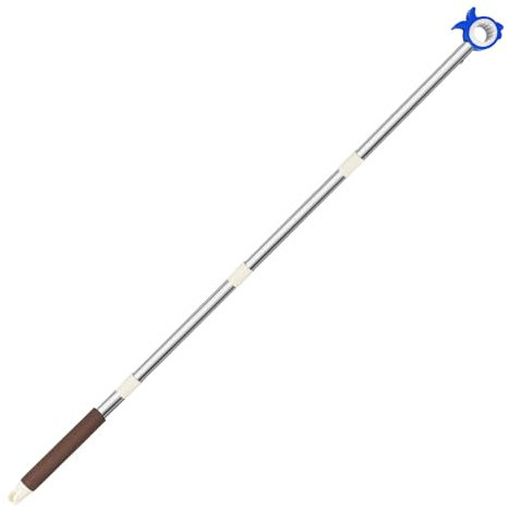 Tubo di prolunga con gancio per finestre da tetto, 110 cm, in acciaio inox, compatibile con finestre Velux ecc, per il funzionamento di finestre e tapparelle difficili da raggiungere