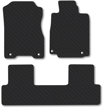 Fits Honda CR-V (2012-2018) 5mm Rubber Car Mats | Heavy Duty Rubber Tailored Fit Floor Mats Full Coverage Durable Waterproof Accessories Easy Clean Anti Slip Made in the UK