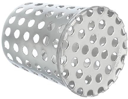 PATIKIL Gutter Guard Filter 2-1.6, PVC Termination Cap Mesh Screen Roof Vent Cover Stainless Steel Conical Exhaust Pipe Cover Downspout Guard Filter Strainer for Downspout Silver