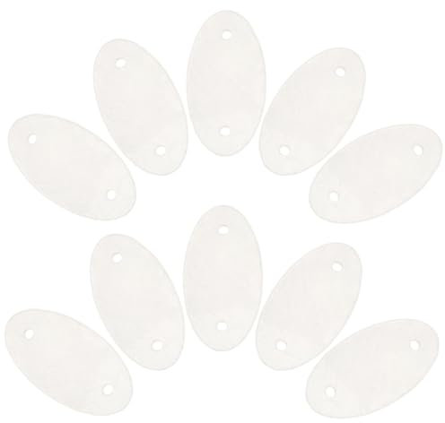 Angoily 100 Stück Muschel Türvorhang Handgefertigte Accessoires Perlen Abalone Muschelperlen Muschelverbinder Muschelanhänger Muschelschmuck Muscheln Mit Löchern Deckenanhänger