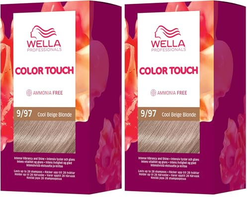 Wella Professionals Color Touch demi-permanente Haarfarbe ohne Ammoniak – Haarfärbemittel mit bis zu 50% Grauhaar-Abdeckung – Ansatz-Kit inkl. Haarmaske – 55/65 Bordeaux (130 ml)