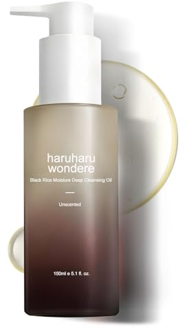Black Rice Moisture Deep Cleansing Oil 5.1 fl.oz / 150ml | Detergente viso coreano, struccante | Vegano, Cruelty Free | Olio di Semi di Jojoba, Olio di Semi di Macadamia
