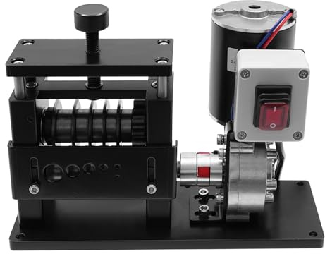 Elektrische Kabelabisoliermaschine Kabel Abisolierer Maschine mit 90W Motor 100 U/min Geschwindigkeit Einstellbare Klingenhöhe Wire für Verschiedene Drähte und Kabel