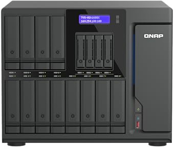 QNAP TVS-AIh1688ATX-U7-32G, 12 HDD bays + 4 SSD slots, Thunderbolt 5 NAS, Intel Core Ultra 7 CPU