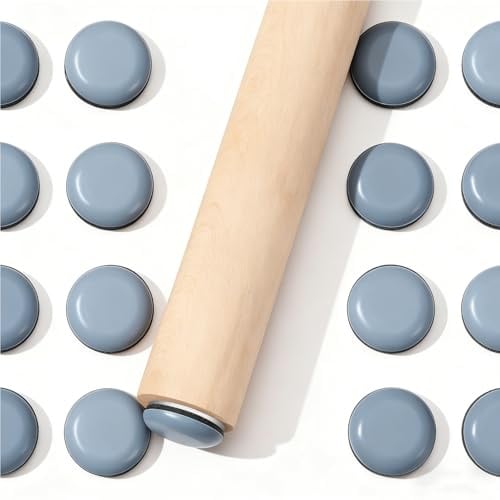 25 STK Möbelgleiter Teflon Selbstklebend,25mm PTFE Teflongleiter Selbstklebende Möbelgleiter für Schwere Möbel Stuhlgleiter Kunststoffgleiter Möbelschieber für Stühle Teppich Laminat Parkett(Runde)