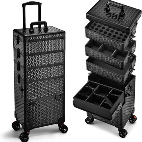 Valigia Per Il Trucco Valigia professionale for il trucco con ruote, trolley porta cosmetici extra large