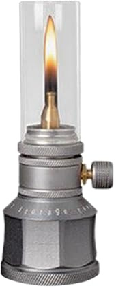 Retro Gaslaterne Camping Lampe, Nostalgisches Kerzenlicht für Outdoor & Wandern, StimmungslichtGlas-Gaslampe für Gaskartusche, Campingzubehör Atmosphäre, 14,5 x 5 cm