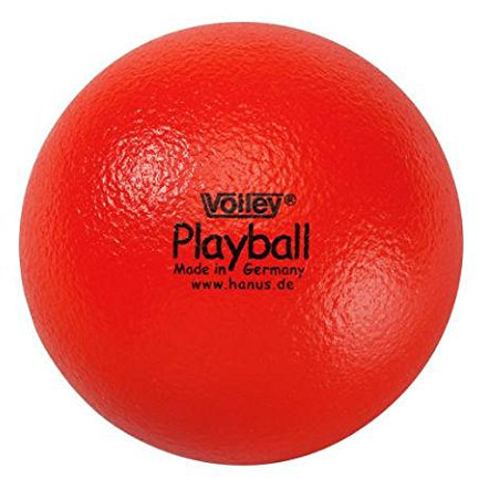Volley Softball Playball mit Elefantenhaut, Ø ca. 16 cm Gewicht ca. 105 g, Farbe rot, Sprungverhalten ooo