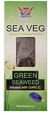 Sea Veg 21 g Garlic Alga Marina + Knoblauch Fische Aquarium Dolce Marino BCUK Aquatics
