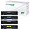 Kineco 5 Toner kompatibel mit HP 201X CF400X CF401X CF402X CF403X Laserjet Pro MFP M277dw, M277n, M274n, Laserjet Pro M252dw, M250 Series - Schwarz je 2.800 Seiten, Color je 2.300 Seiten