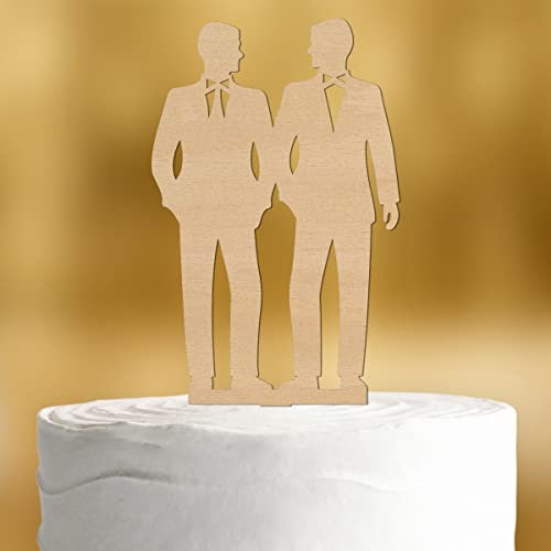 Cake Topper Mr & Mr [gleichgeschlechtliches Paar] - deko Holz Hochzeit deko Hochzeitstorte torte Tortendeko Hochzeit Kuchen Tortenstecker