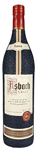 Asbach Uralt Weinbrand 0,7l 700ml (35% Vol) - Bling Bling Glitzerflasche in schwarz -[Enthält Sulfite]