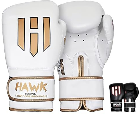 Hawk Sports White Boxing Gloves 8 OZ