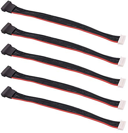 OliRC 5 St. JST-XH 6S 20 cm 22awg Lipo Balance Draht Verlängerungs Silikon Kabel Führen für RC Batterie ladegerät (C136-5)