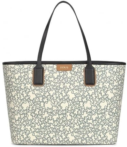 TOUS Damen Capazo XL-Schale K Mini, Beige/Schwarz