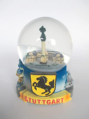 Stuttgart Schneekugel Schlossplatz 9,5 cm Snowglobe Souvenir (009)