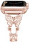 Vamyzji Kompatibel mit Apple Watch Armband 41mm 40mm 38mm, Elegant Metal Verstellbares Damen Mädchen Glitzer Schmetterlings iWatch band für Apple Watch Series 9 8 7 6 5 4 3 2 1 SE/SE2 Rosegold