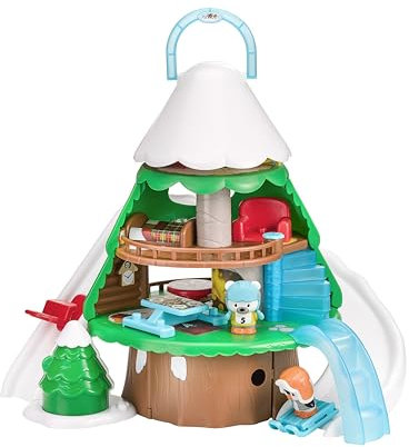 Klorofil - Le Sapin Gla Resort - Jouet Enfant - Station de Ski - Invente tes Histoires - Monde Miniature - Univers Klorofil - 1 Personnage et 9 Accessoires Inclus 700214